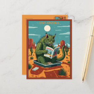 WPA-stil rolig besök Arizona Vykort