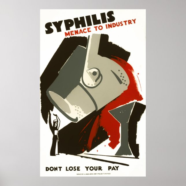WPA SYPHILIS POSTER c. 1938 (Framsidan)