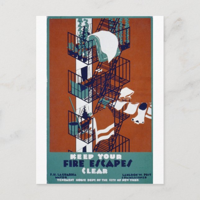 WPA-Vintage Vykort (Framsida)