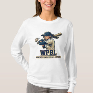 WPBL Women's Pro Baseball League Maskotdesign T Shirt
