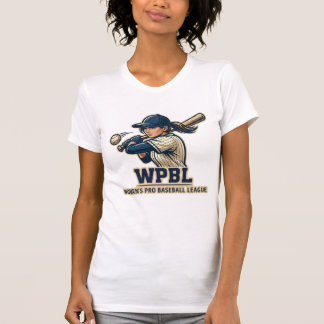 WPBL Women's Pro Baseball League Maskottdesign T Shirt