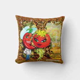 WQ PILLOW SM: Hetten Pepper Tomato, Saucy Afternoo Kudde