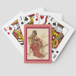 WQ PLAYDS-KORT: Dam i Rosa Casinokort