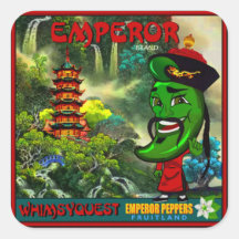 WQ STICKER LG: Emperor Pepper Låda-etikett