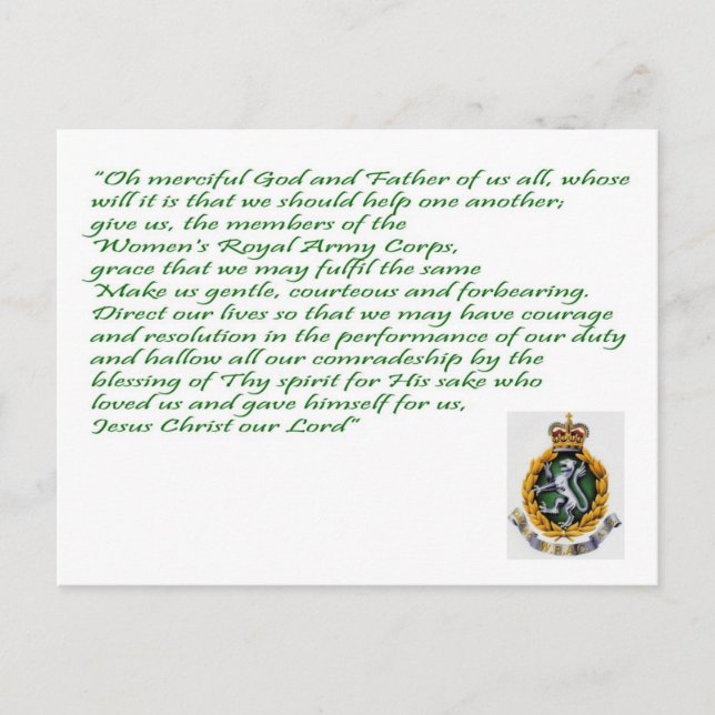 WRAC-vykort Vykort (Framsida)