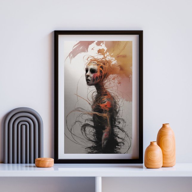Wraith in Bloom - Surreal Mörk Fantasy Poster (Skapare uppladdad)