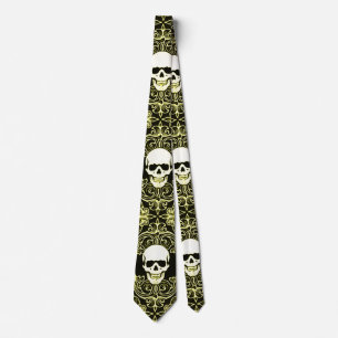 Wraithe gentleman Tie för silke för guld- Reaper Slips