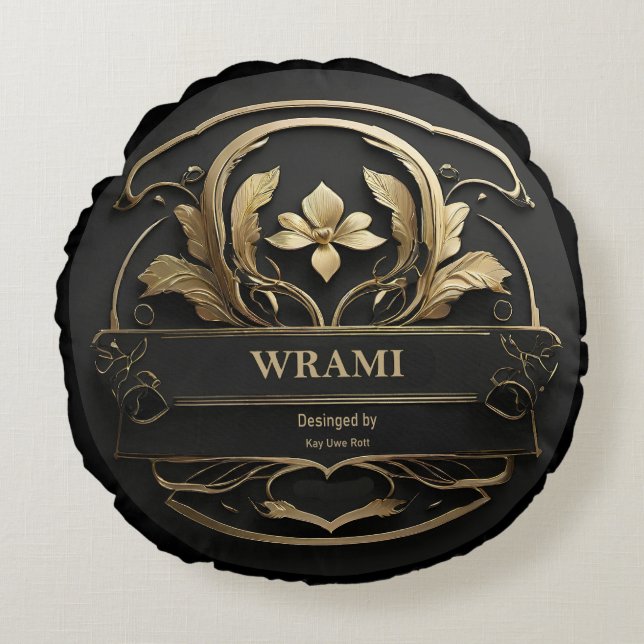Wrami Logo, Designed by Kay Uwe Rott Rund Kudde (Framsidan)