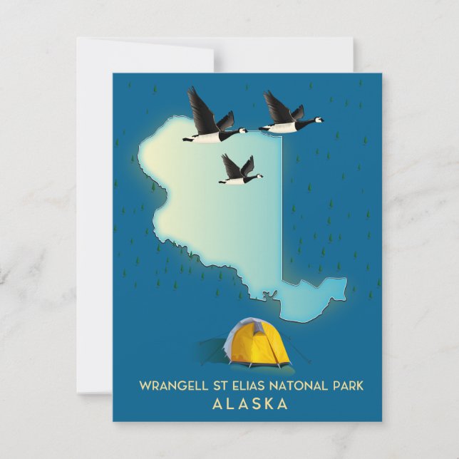 Wrangell St Elias Alaska Karta (Framsida)