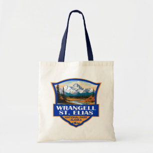 Wrangell St. Elias National Park Illustration Art Tygkasse