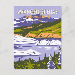 Wrangell St Elias National Park Nizina Lake Alaska Vykort