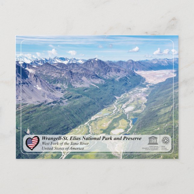 Wrangell-St. Elias National Park och Preserve Vykort (Framsida)