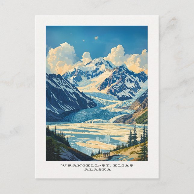 Wrangell-St. Elias National Park Travel-vykort Vykort (Framsida)