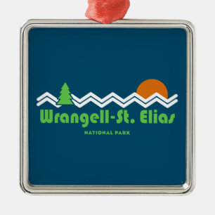 Wrangell-St. Elias National Retro Julgransprydnad Metall