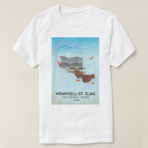 Wrangell-St. Elias nationalpark Alaska poster T Shirt