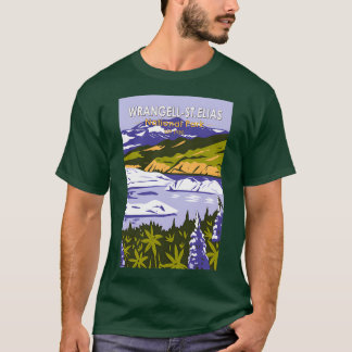 Wrangell St Elias nationalpark Nizina Sjö Alaska T Shirt