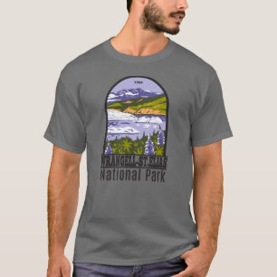 Wrangell St Elias nationalpark Nizina Sjö Alaska T Shirt