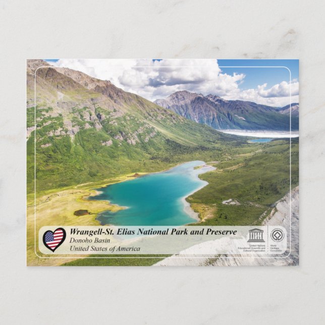 Wrangell-St. Elias nationalpark och naturreservat Vykort (Framsida)