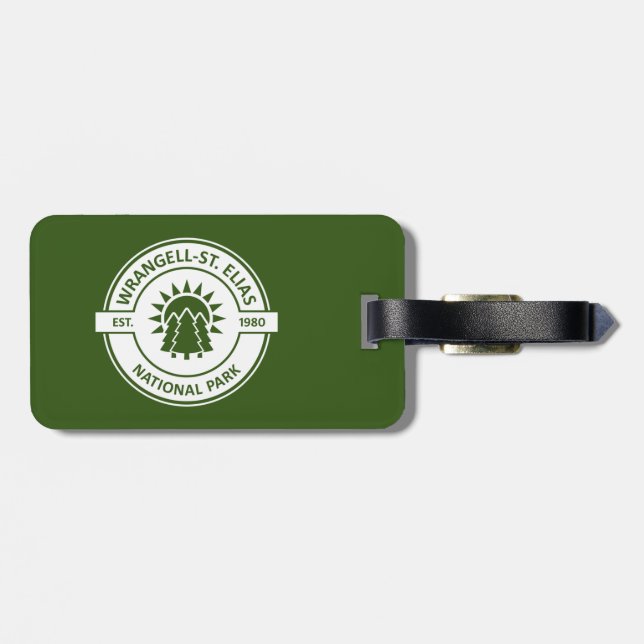 Wrangell-St. Elias nationalpark Sol Träd Bagagebricka (Baksida Vågrät)