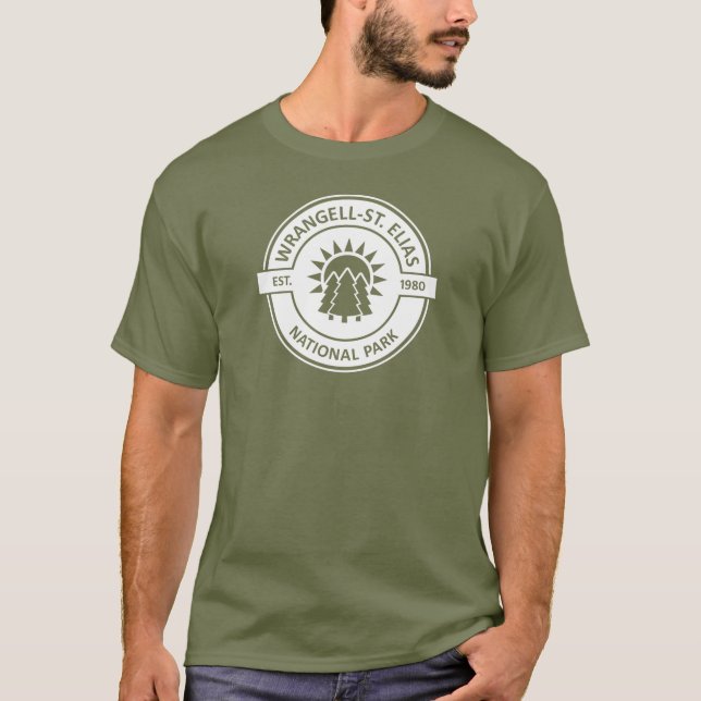 Wrangell-St. Elias nationalpark Sol Träd T Shirt (Framsida)