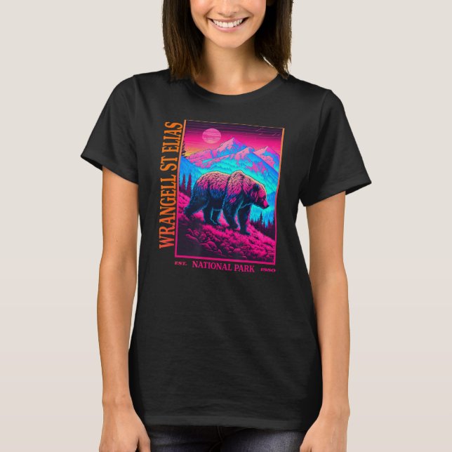 WRANGELL ST ELIAS nationalpark T Shirt (Framsida)