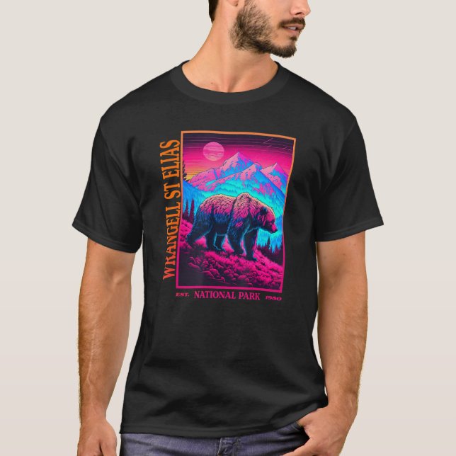 WRANGELL ST ELIAS nationalpark T Shirt (Framsida)