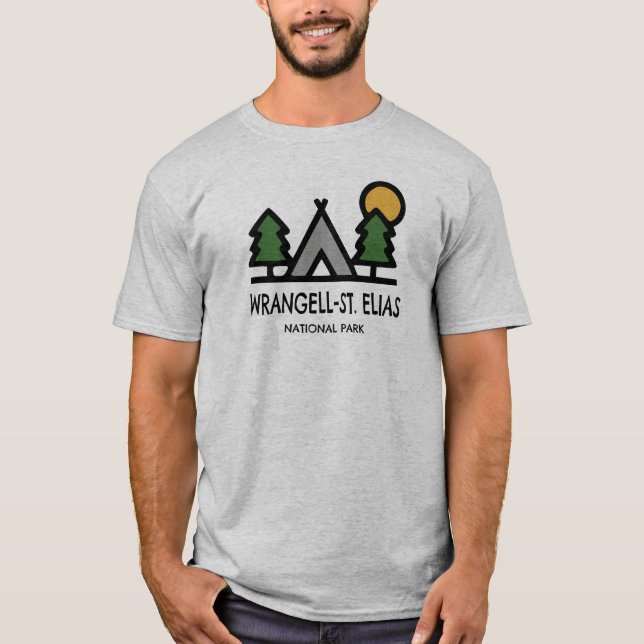Wrangell-St. Elias nationalpark T Shirt (Framsida)