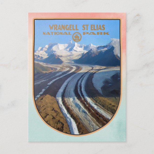 Wrangell-St. Elias nationalpark Vykort (Framsida)
