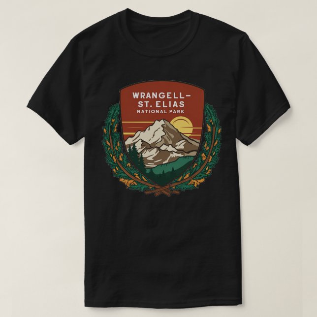 WrangellSt Elias nationalpark Alaska TShirt T Shirt (Design framsida)