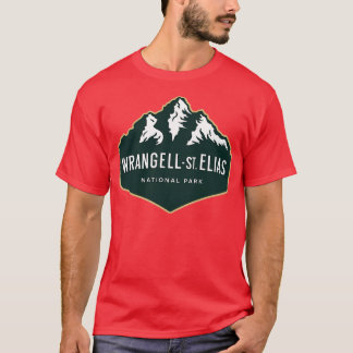 WrangellSt Elias nationalpark Badge TShirt T Shirt