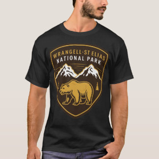 WrangellSt Elias nationalpark Bear Emblem TShirt T Shirt