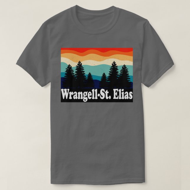 WrangellSt Elias nationalpark och Alaska T Shirt (Design framsida)