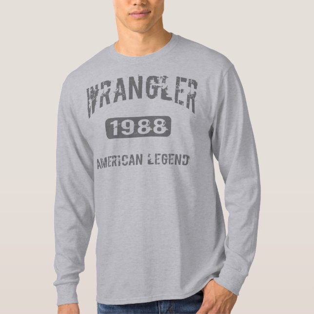 Wranglerutslagsplatsskjorta 1988 t-shirt (Framsida)