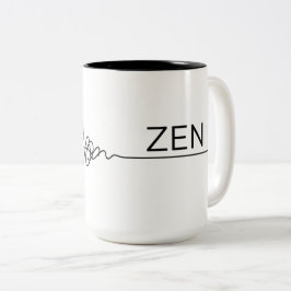 Wrap-Around Kaos till Zen Två-Tonad Mugg