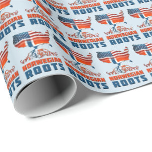 Wrap av amerikanska norska rötter presentpapper