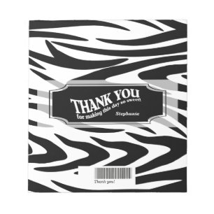 Wrap av zebra Stripe Candy Pub Anteckningsblock