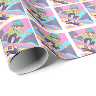 Wrap för Anime HAMbyWhiteGlove Gift Presentpapper
