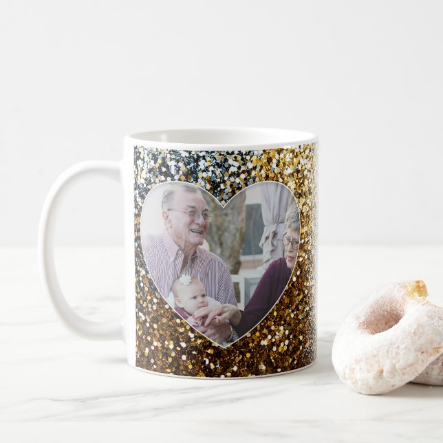 Wrap för glitter Photo Ram Mugg (Med munk)