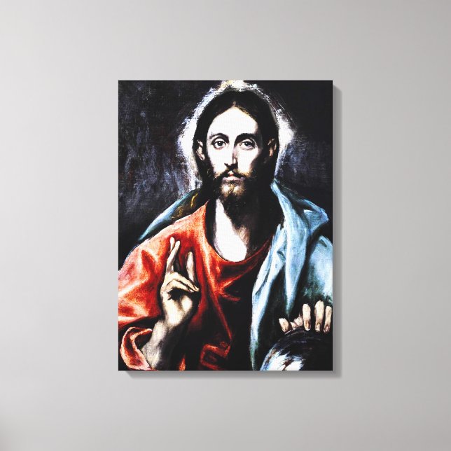 Wrap från El Greco Kristus Blessing Canvas (Framsida)