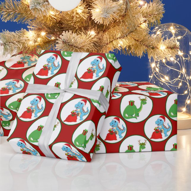 Wrap från Kids dinosaur party party Presentpapper (Helgdagar)