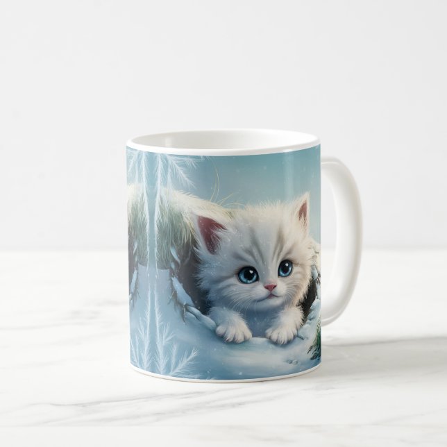 Wrap i 3D Cute Coffee Mugg - hög kvalitet (Framsida höger)