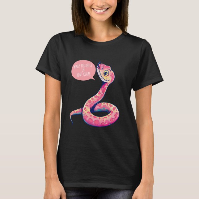 Wrap Yourself in Adventure Funny Quote Cute Cartoo T Shirt (Framsida)