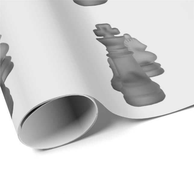 Wraping Papper Chess Presentpapper (Rullad Hörn)