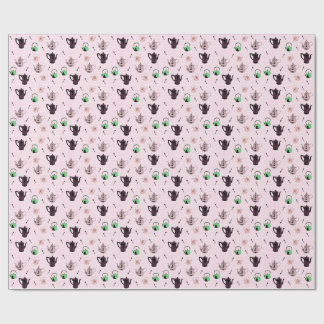 Wraping papper för tekannamönster presentpapper