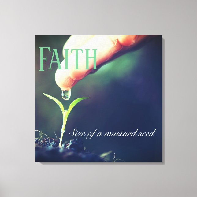 Wrapped Canvas Art-Faith Seedling (Framsida)
