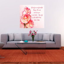 Wrapped Canvas Art Rosa ros Helen Keller Say