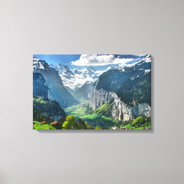 Wrapped Canvas Fine Art Print of Schweiz (Framsida)