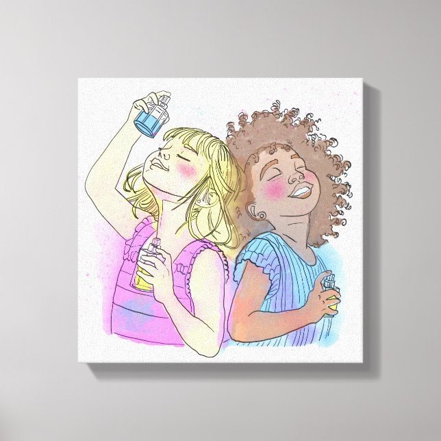 Wrapped Canvas Parfym Besties (Framsida)