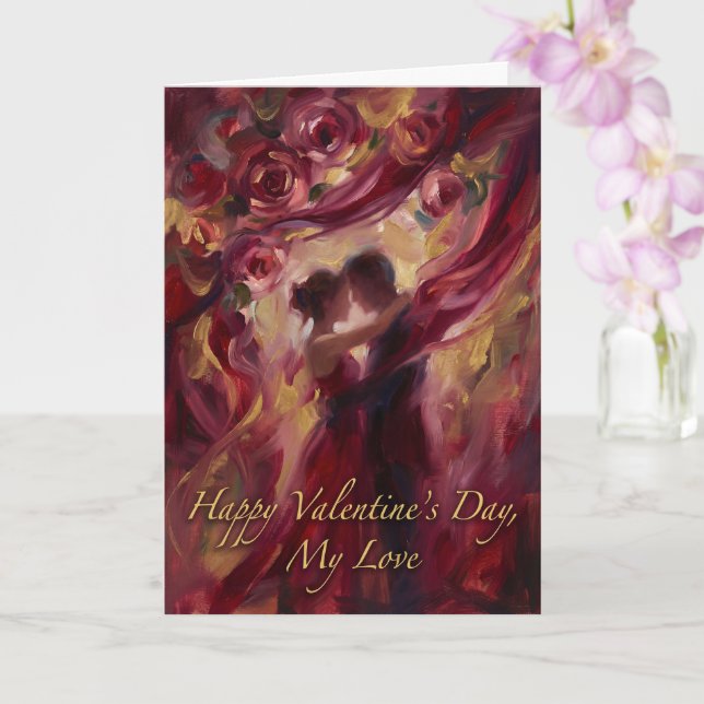 Wrapped in You Valentine Card Kort (Orkide)