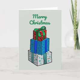 Wrapped Julklapp Helgkort